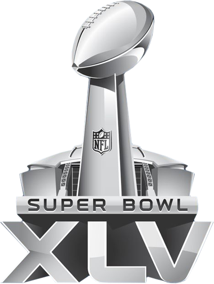 Super Bowl 07 Feb 2011 - Super Bowl Xlv Logo (423x562), Png Download