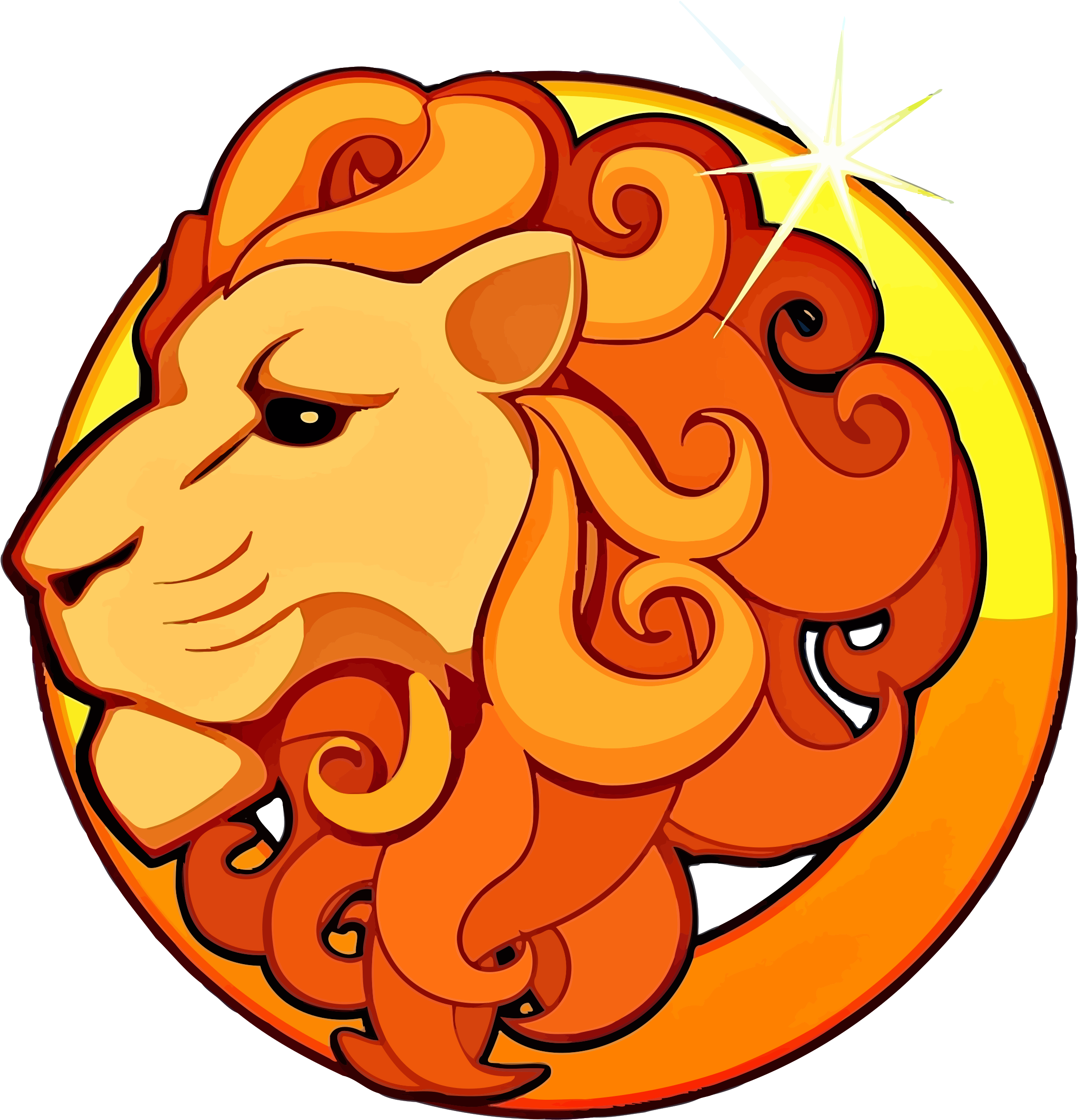 Leo Png Hd1 - Zodiac Sign Leo - Pillow Case (2307x2400), Png Download