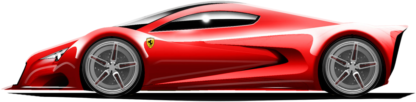 Ferrari Car Png Image - Ferrari Png (1600x515), Png Download