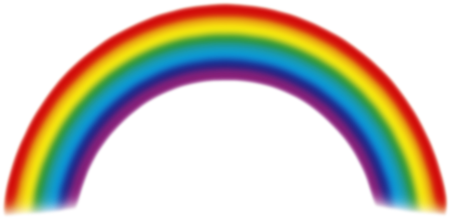 Rainbow For Kids Png - Portable Network Graphics (900x441), Png Download