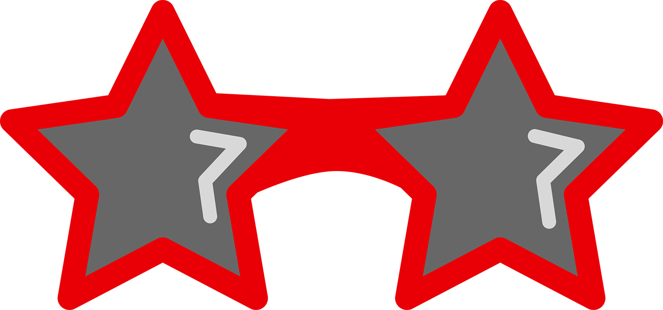 Diepholz Creative Technology Die Cutting Sunglasses - Star Sunglasses Clipart Png (1300x609), Png Download