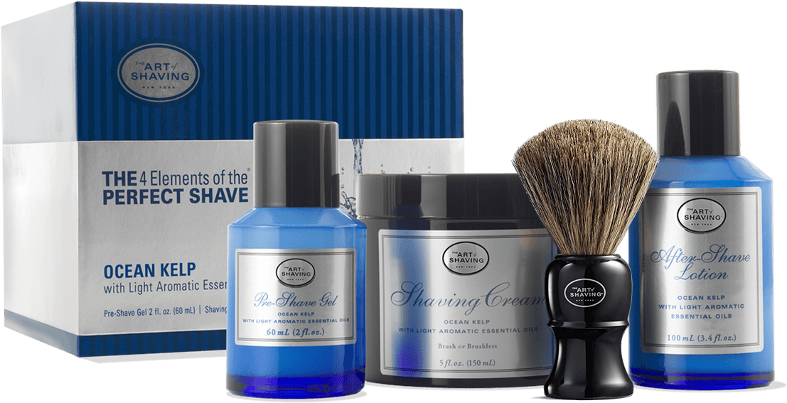 Ocean Kelp Full Size Kit With Genuine Badger Brush - Art Of Shaving Full Size Kit (1400x1400), Png Download