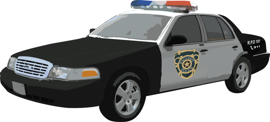 Police Car Png Pic - Raccoon City Police Car (900x408), Png Download