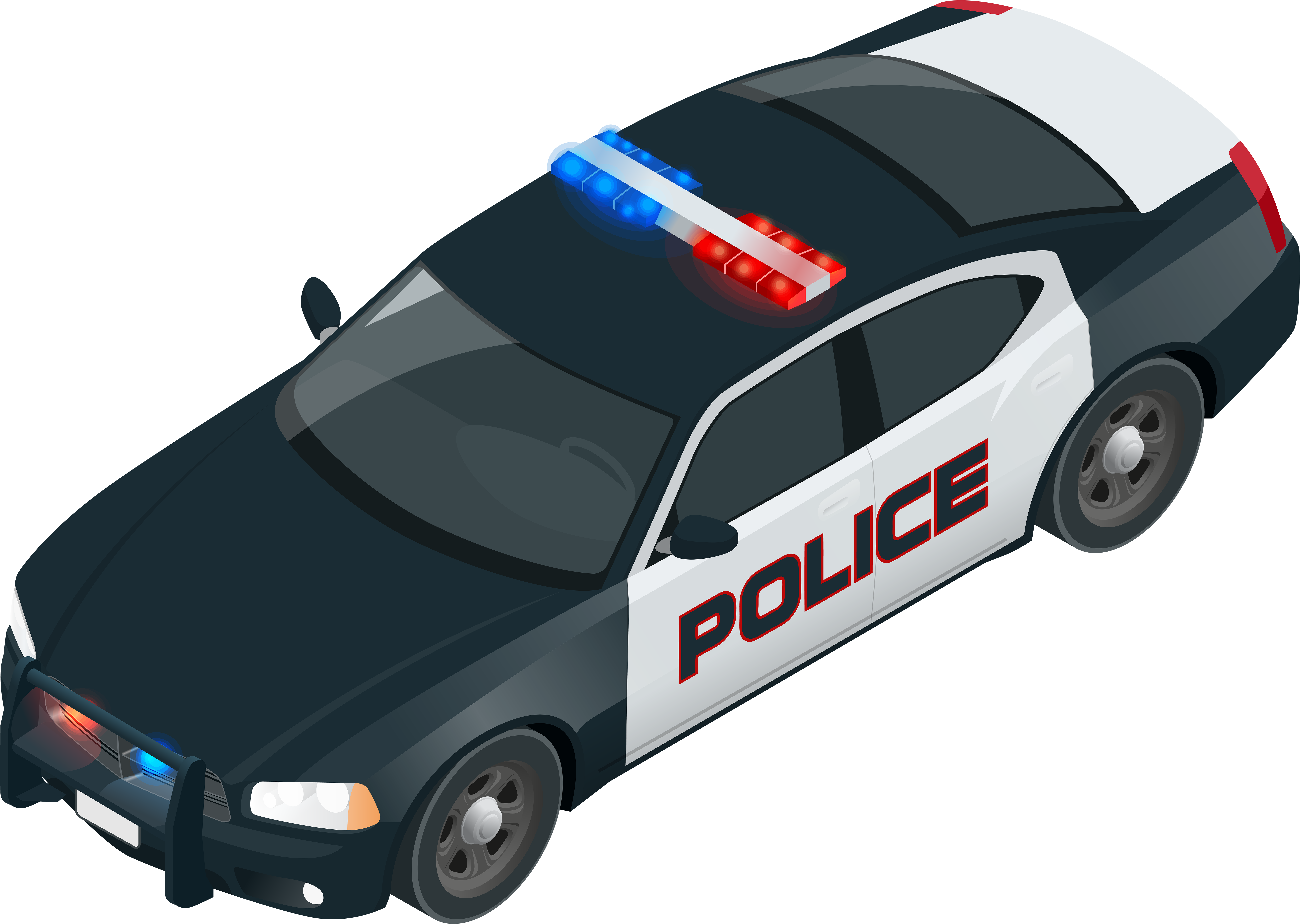 Isometric Police Car (8000x5689), Png Download