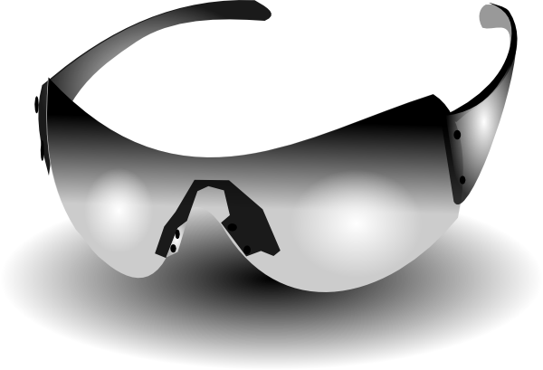 This Free Clipart Png Design Of Grey Sunglasses Clipart (600x409), Png Download