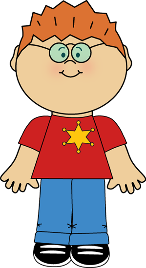 Boy Wearing Glasses Clipart (299x550), Png Download