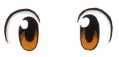 Here's A Close Up On His Eye - Big Brown Eyes Png (454x340), Png Download