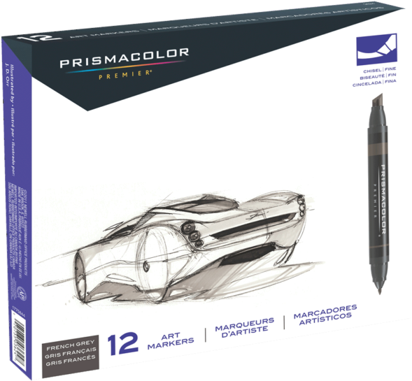 Prismacolor Premier Double-ended Art Markers Fine And - Prismacolor Premier Double Ended Art Markers Fine (640x572), Png Download