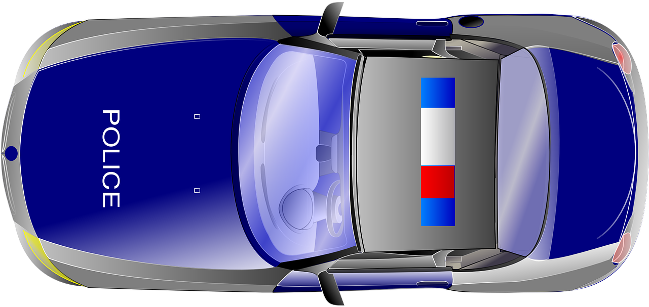 Police Car Top Png (600x282), Png Download
