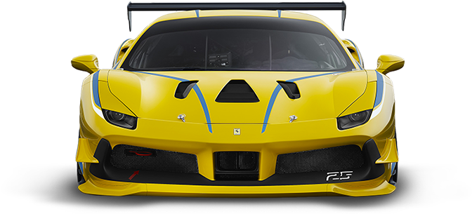 488 Challenge 488 Challenge - フェラーリ 488 Challenge Finali Mondiali Daytona #25 (1280x404), Png Download