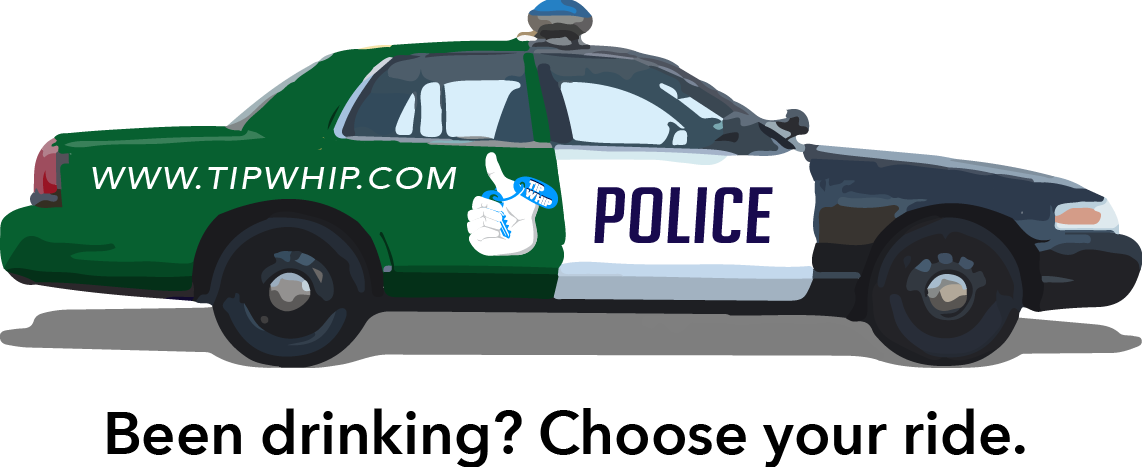 Tip Whip Police Car - Car (1142x467), Png Download