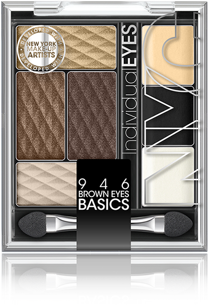 How To Apply - New York Color Individual Eyes Eyeshadow, Brown Eyes (1270x931), Png Download