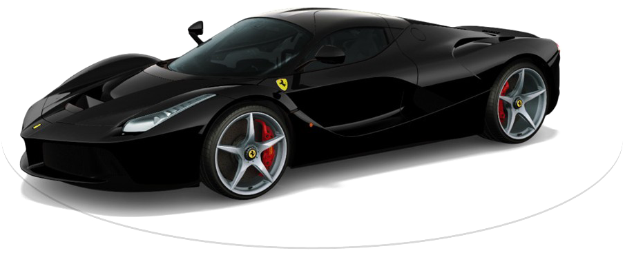 Black Ferrari Png Image Transparent - Laferrari (932x403), Png Download