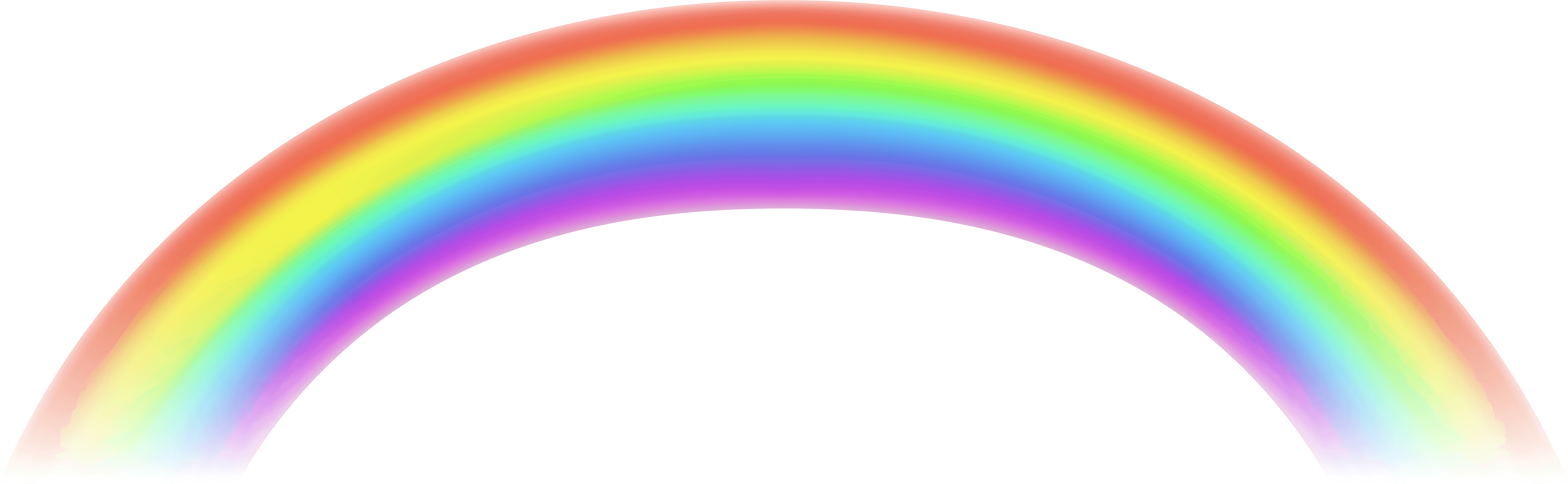 Transparent Rainbow Free Png Clip Art - Rainbow Images Without Background (8000x2546), Png Download