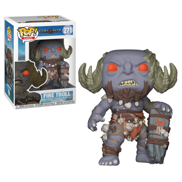 God Of War Firetroll - Fire Troll God Of War Pop (600x600), Png Download