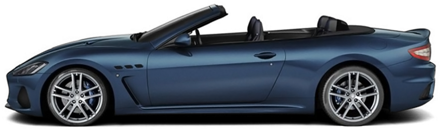 Grancabrio - Maserati Granturismo 2018 Side View (500x250), Png Download