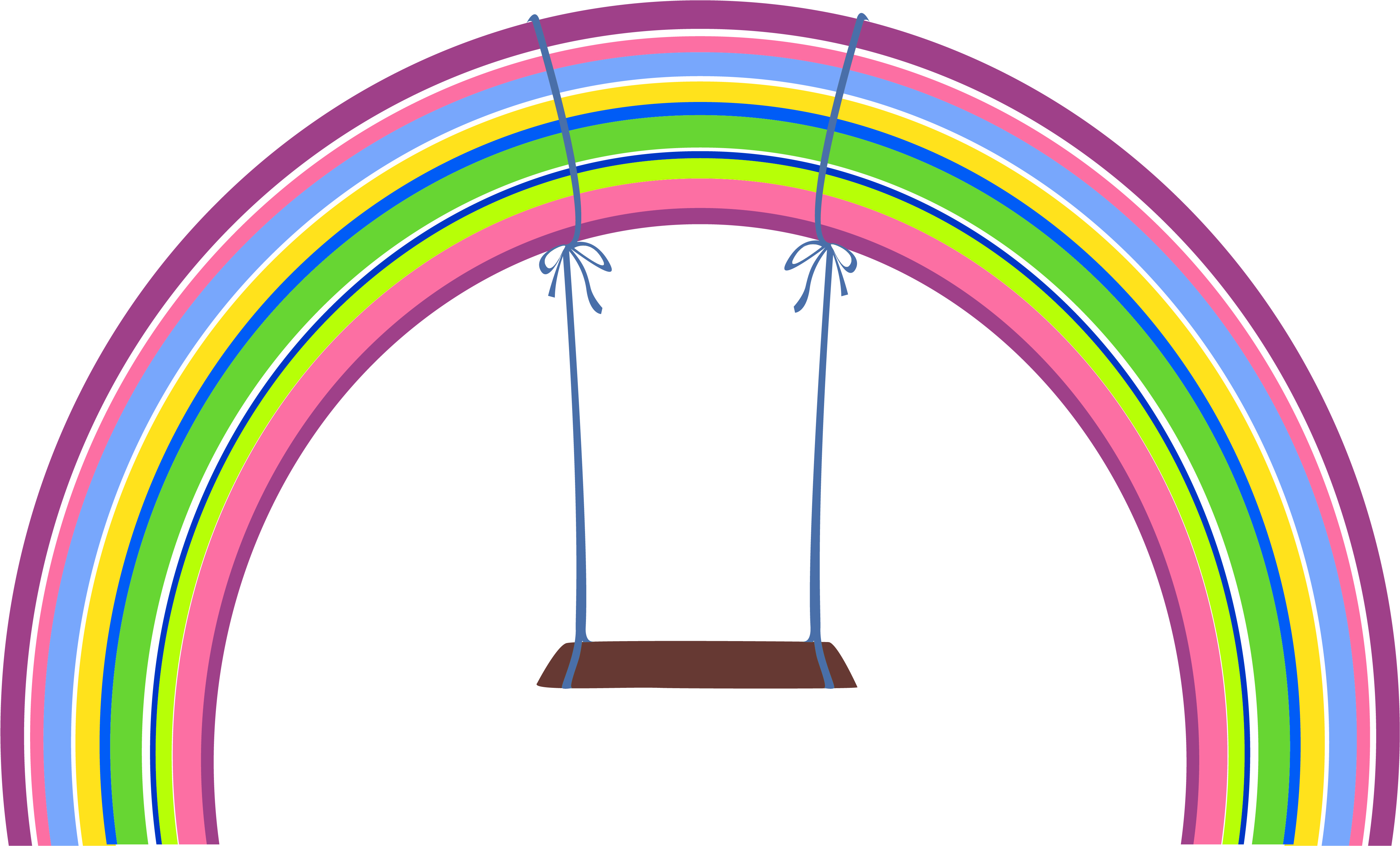 Rainbow Clipart Png - Clipart Swing Png (4724x3095), Png Download