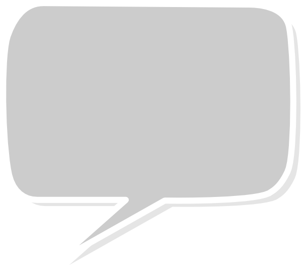 This Free Clipart Png Design Of Talk Bubble Gray Clipart (600x536), Png Download