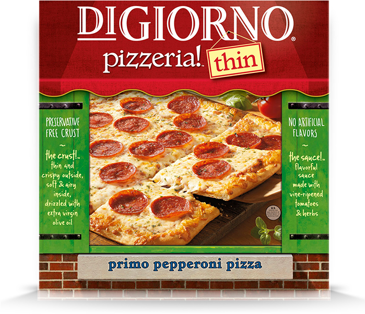 772 Kb Png - Digiorno Pizzeria Thin (750x640), Png Download