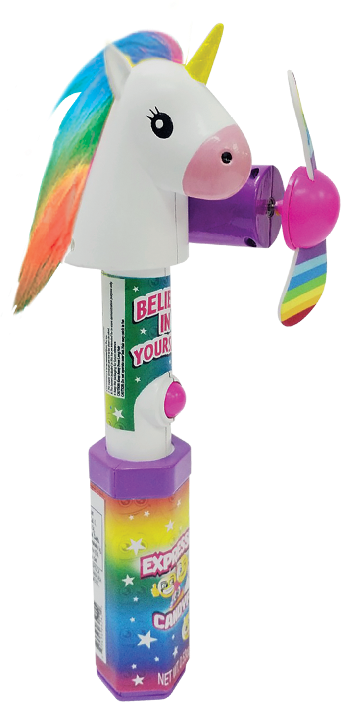Candyrific Unicorn Expression Fans (707x1464), Png Download
