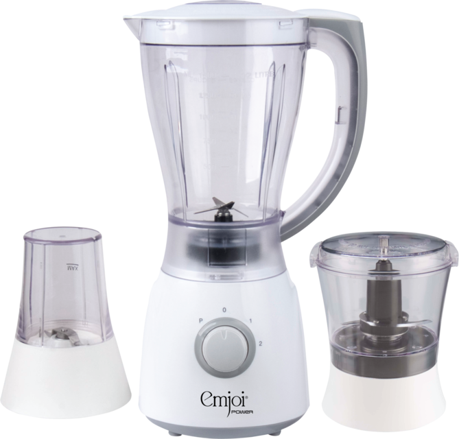 مواصفات و سعر Emjoi 3 In 1 Blender 400w (669x640), Png Download