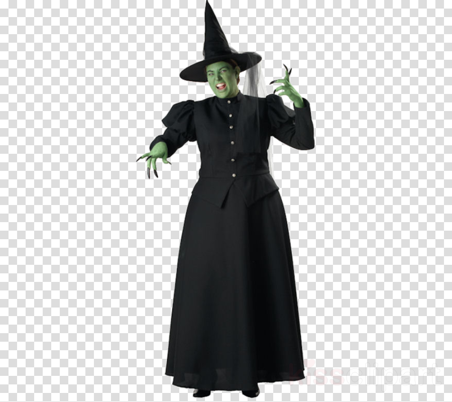 Witch Plus Size Costume Clipart Wicked Witch Of The (900x800), Png Download