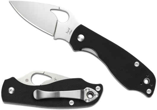 Byrd Crow 2 Folding Knife By09gp2, Cts-bd1 Plain Edge (640x570), Png Download