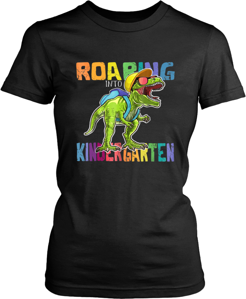 Roaring Kindergarten Dinosaur T Rex Back To School (1024x1024), Png Download