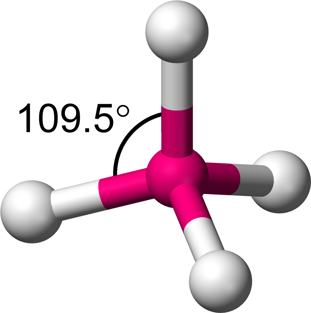 Tetrahedral Angle 3d Balls (1091x1100), Png Download