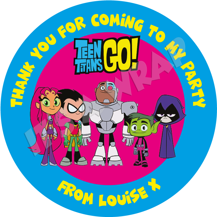 Teen Titans Sweet Cone Stickers (765x765), Png Download