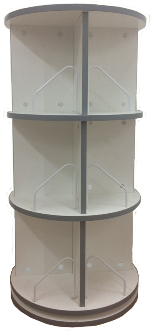 360℃ Rotatory Book Shelf (655x1200), Png Download