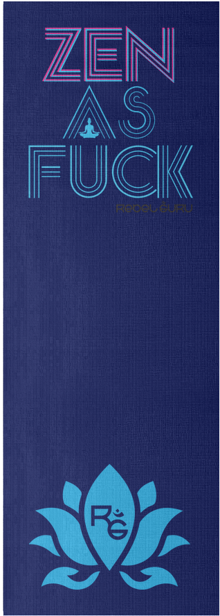 "zen As Fuck" Yoga Mat (1024x1024), Png Download