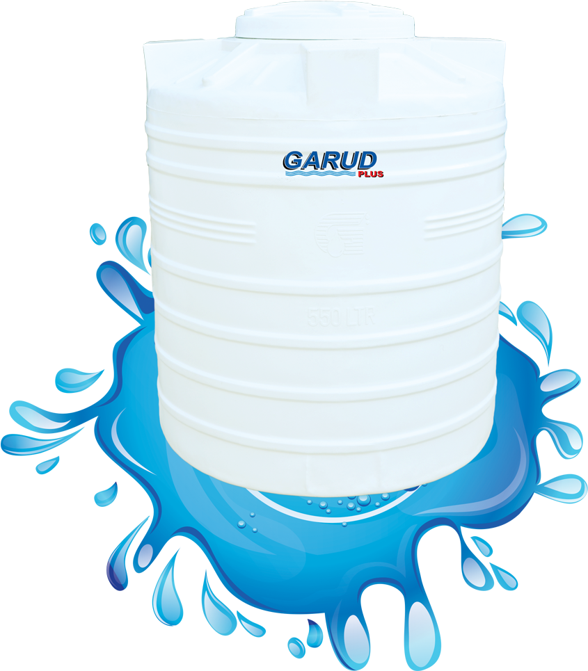 Garud 5 Layer Foam Water Tank (879x1024), Png Download