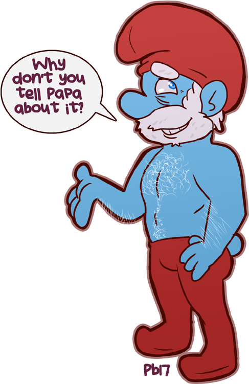 Fuzzy Papa (535x800), Png Download