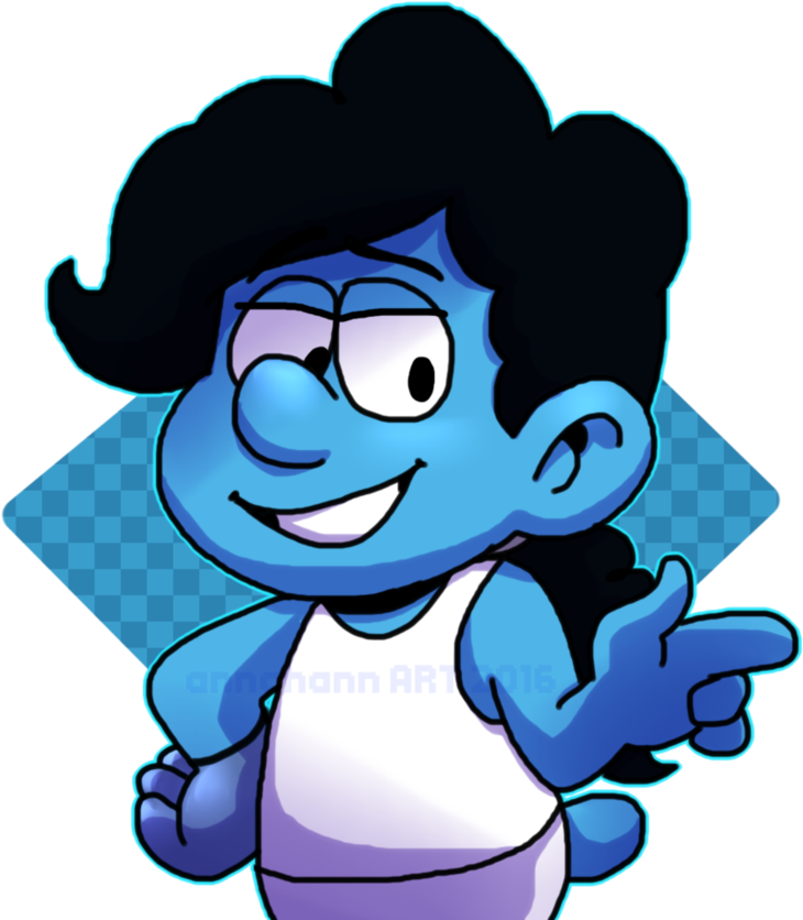 Glovey Smurf Tairusuku (894x894), Png Download