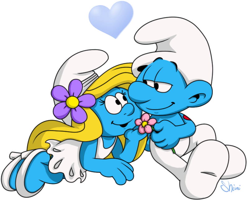 Hefty X Smurfette By Invader Jyca-d4qp3vr (832x668), Png Download