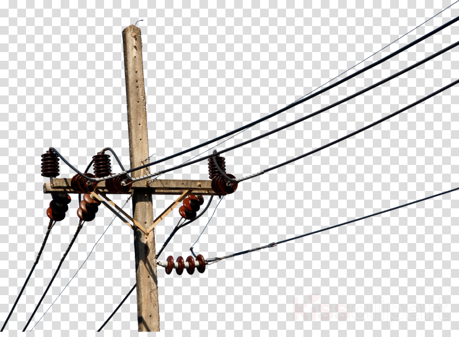 Electricity Line Png Clipart Overhead Power Line Electricity (900x660), Png Download