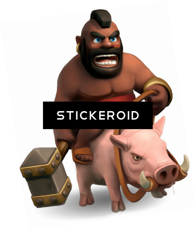 Clash Of Clans Hog Rider (643x755), Png Download