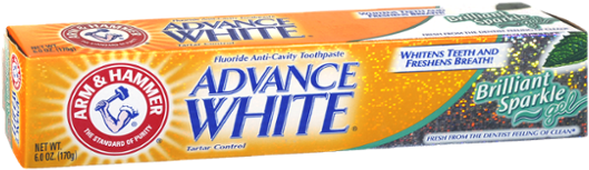 Arm & Hammer Advance White Brilliant Sparkle Fluoride (600x600), Png Download