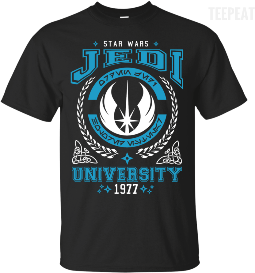 Jedi University Tee Apparel Teepeat (900x900), Png Download