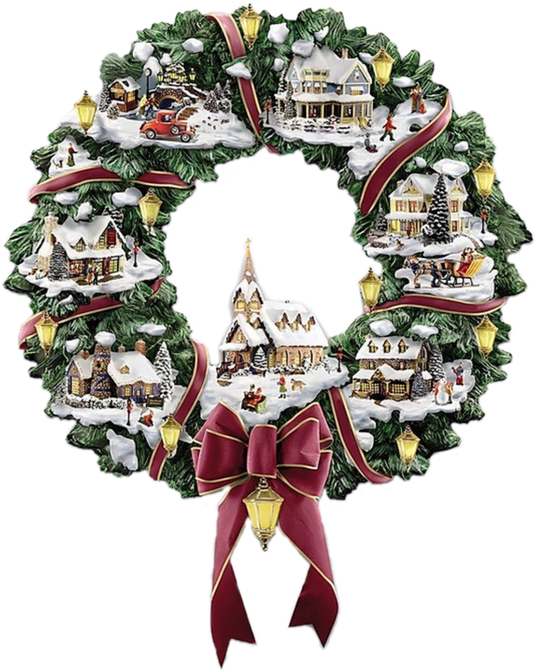 Explore Christmas Wreaths, Christmas Villages, And (800x990), Png Download