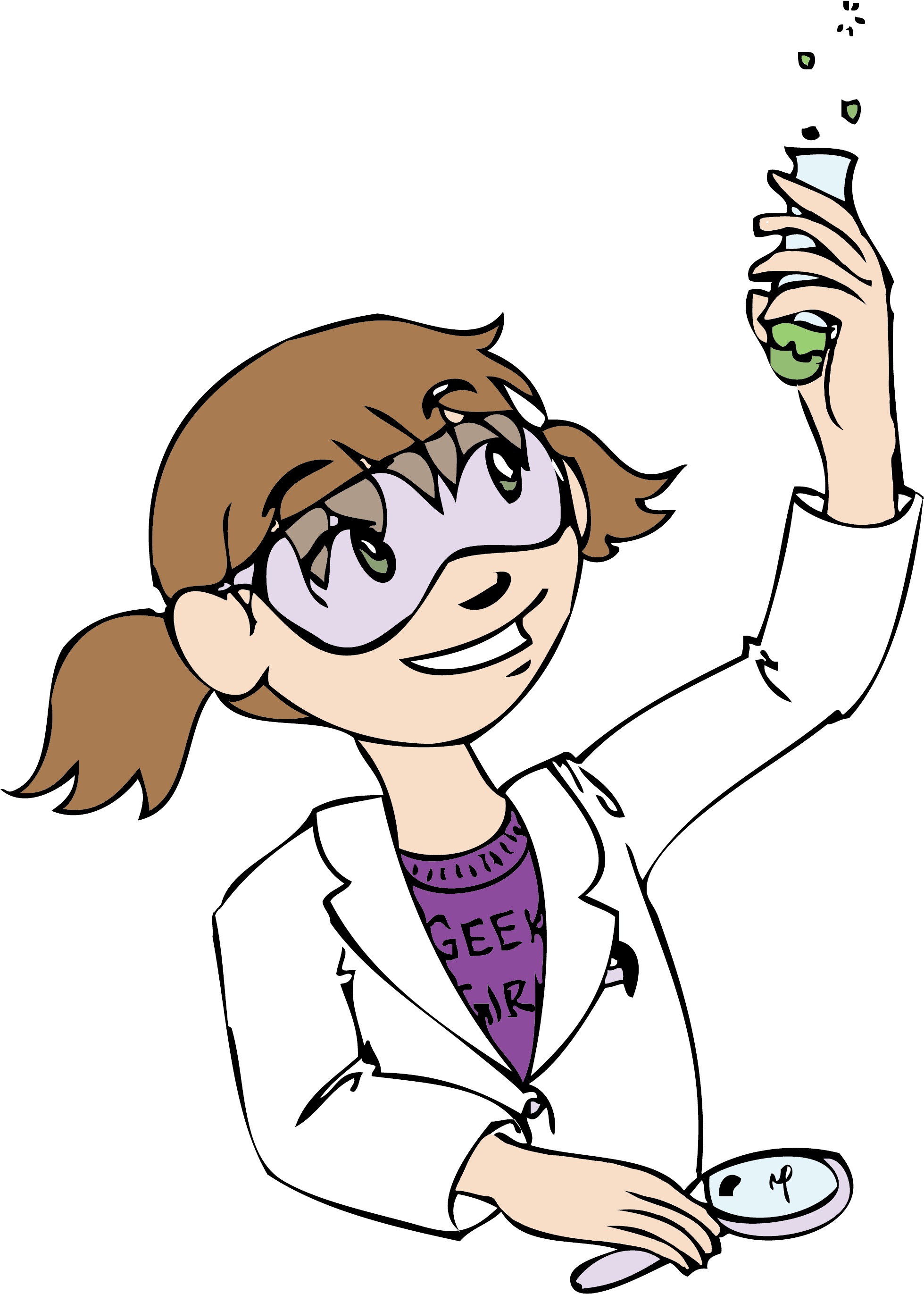 Geek Girl Logo (2459x3175), Png Download