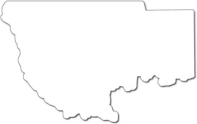 A Map Of Wakulla With An Outer Shadow Around The Map (768x484), Png Download