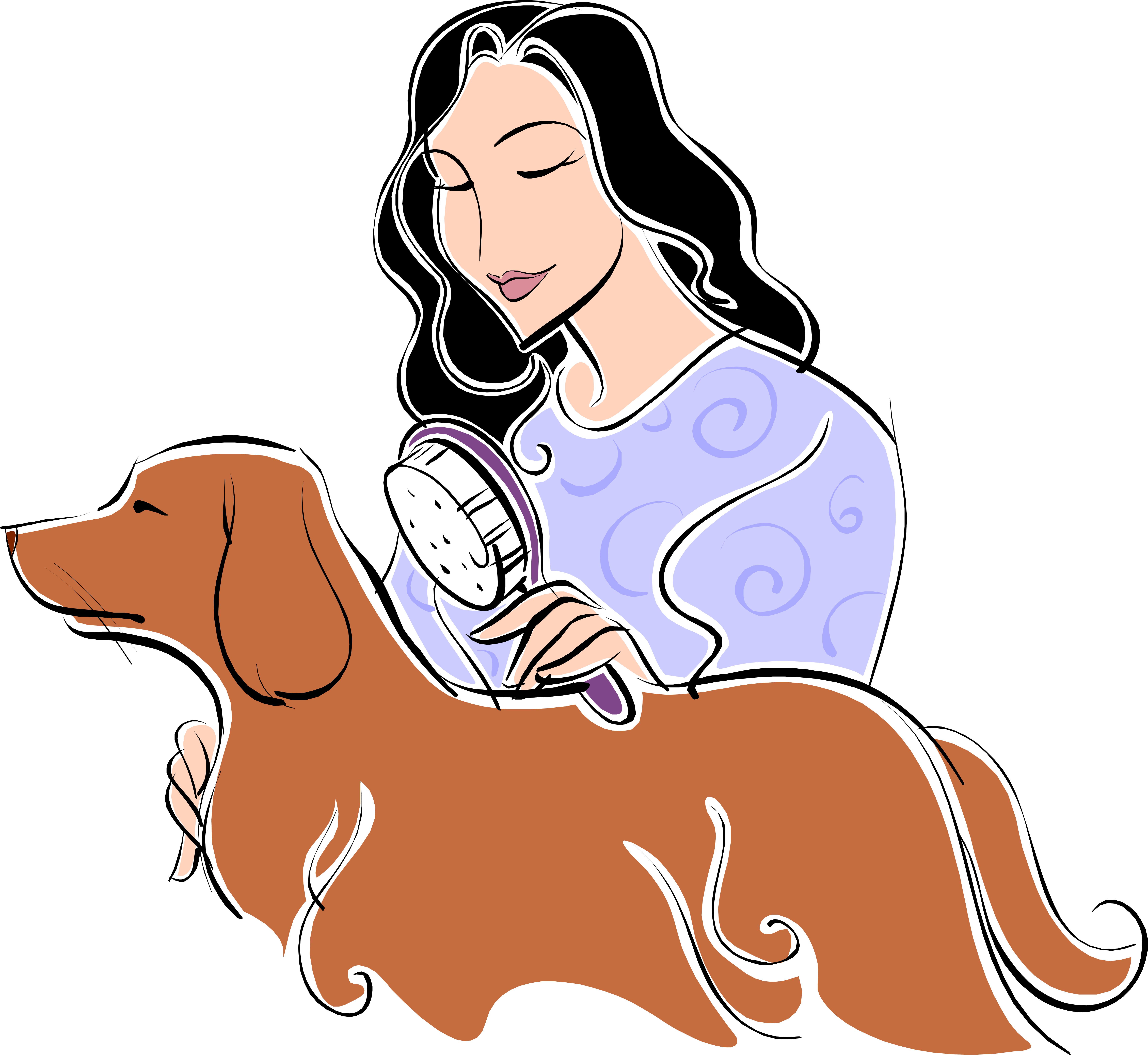 Clipart Freeuse Download Dog Bath Clipart Free (7209x6696), Png Download