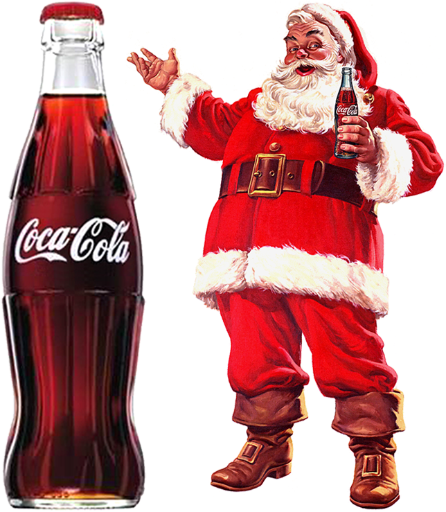 Santa Claus Coca Cola Png (650x738), Png Download