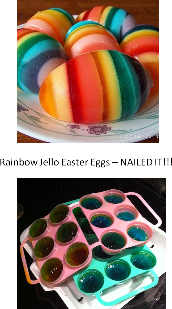 Rainbow Jello Easter Eggs (672x1086), Png Download