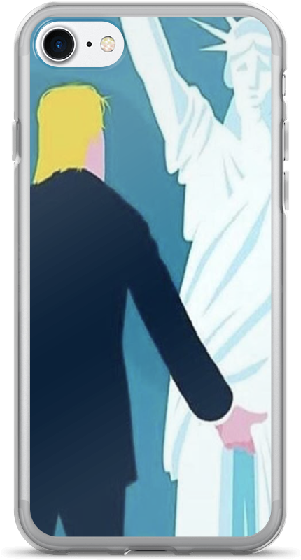 Trump N Lady Liberty Iphone 7/7 Plus Case (1000x1000), Png Download