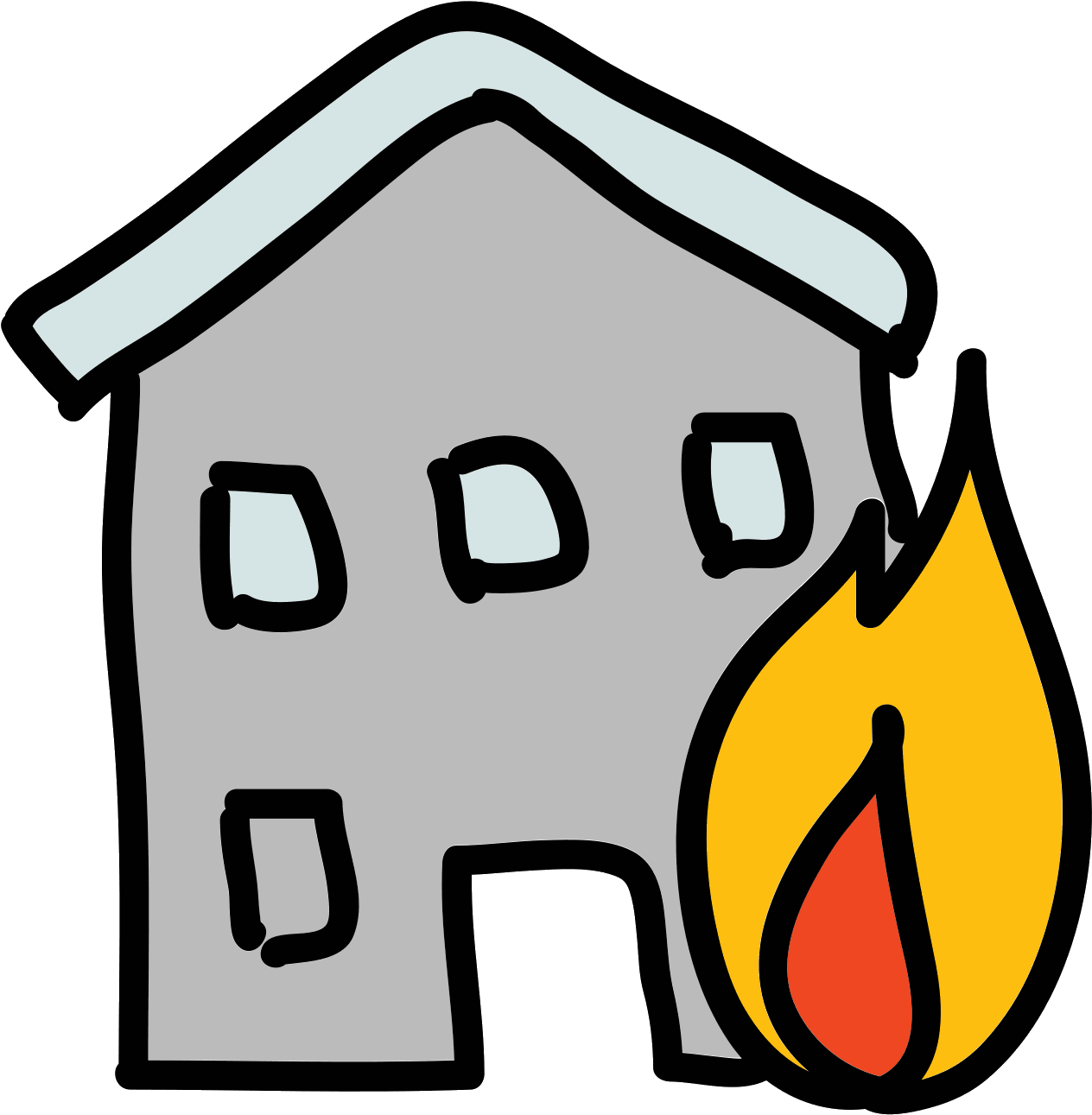 A Three Story Building With Two Rows Of Windows Along (1600x1600), Png Download