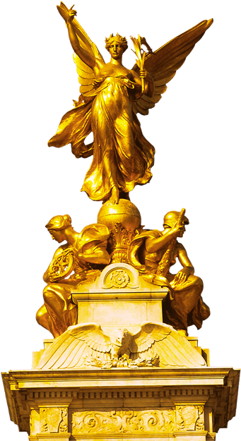 Gold Statue Of Liberty Png (612x648), Png Download