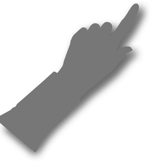 Hand-left (639x689), Png Download